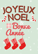 Chaussettes rouges pour un joyeux No&euml;l